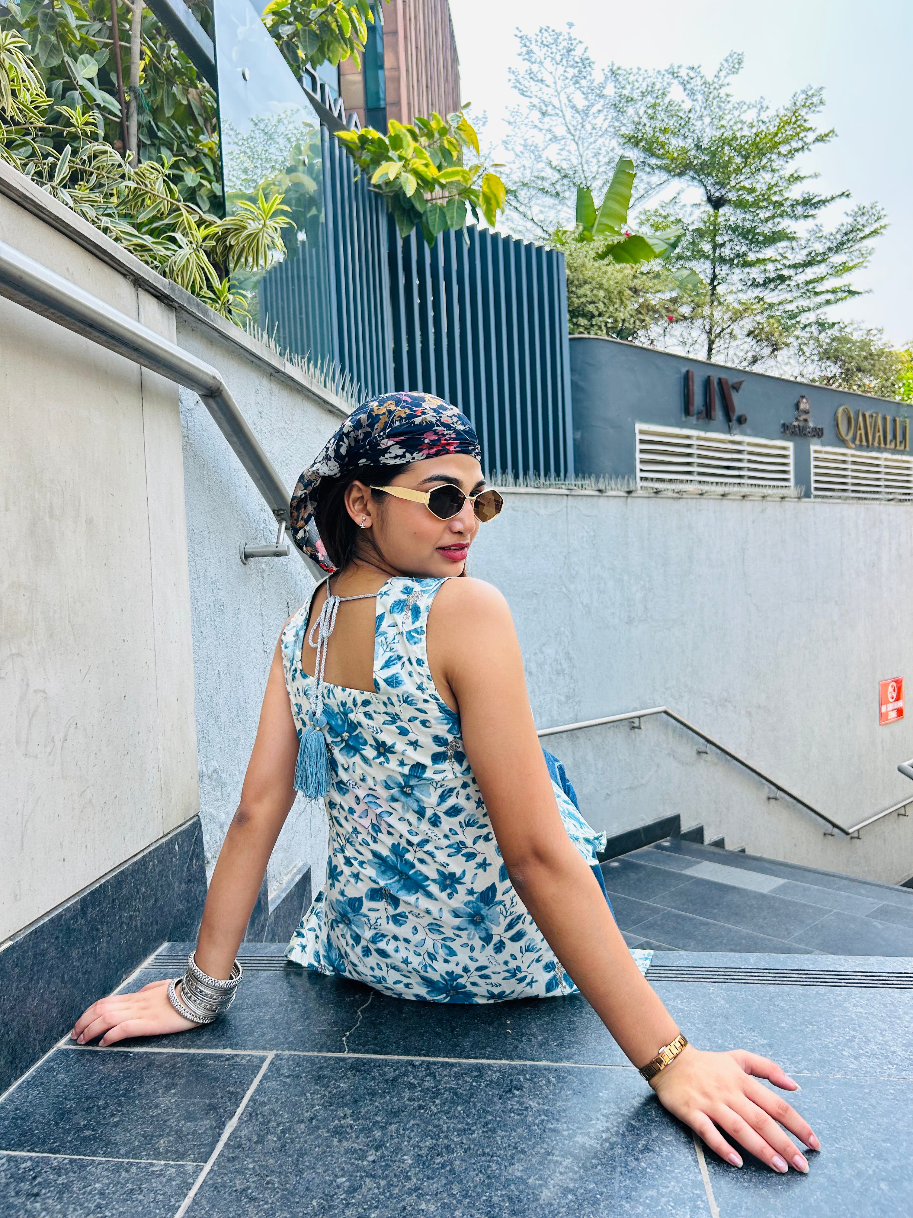 Neelkamal Kurtis for Women | Elegant Blue Minimal Print
